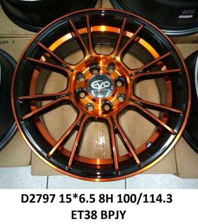 Mags 15 inch 6.5 wide 8 holes orange